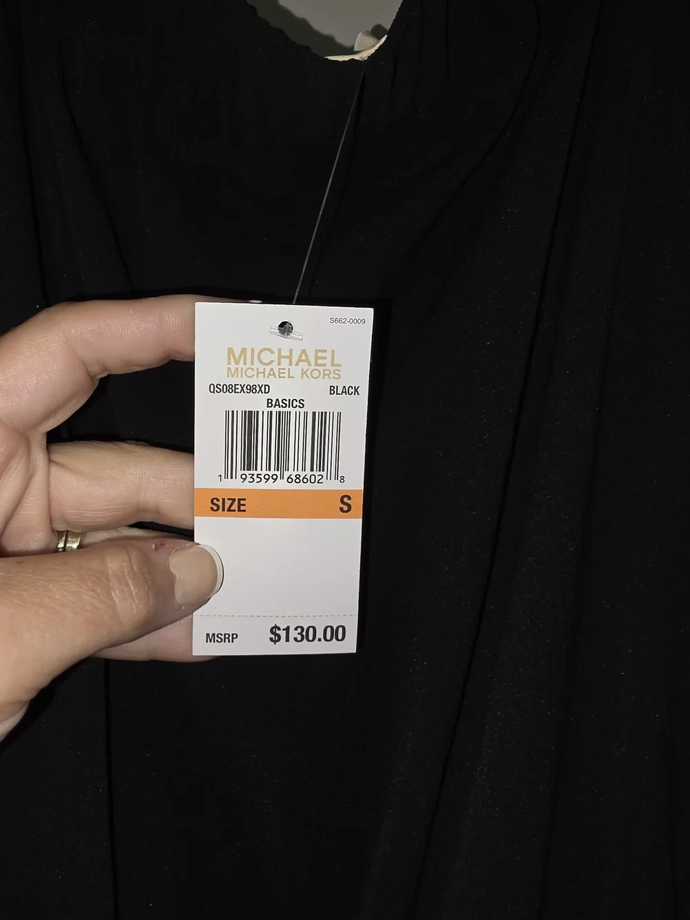 Michael Kors Black Sleeveless Jumpsuit with Tassel Drawstring